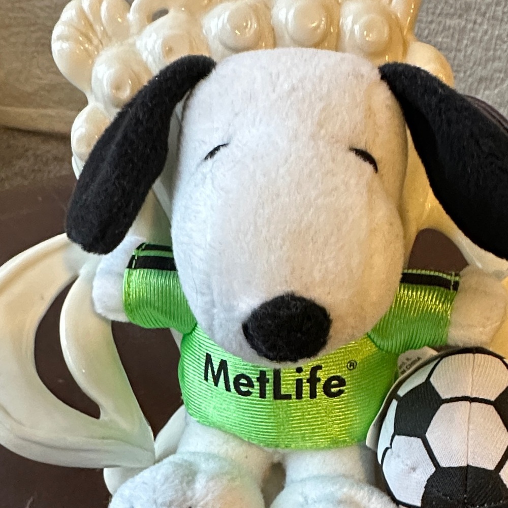 MetLife Snoopy Plush with Soccer Ball - Picture 2 of 5